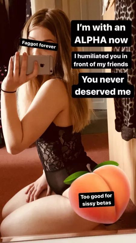 Girls like this need REAL MEN by Locked-Cock-Bitch