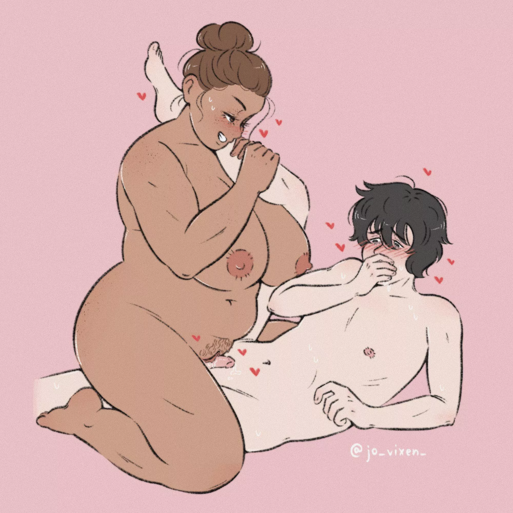 give it up for big 🍒 and small 🍆 posted by jo_vixen_