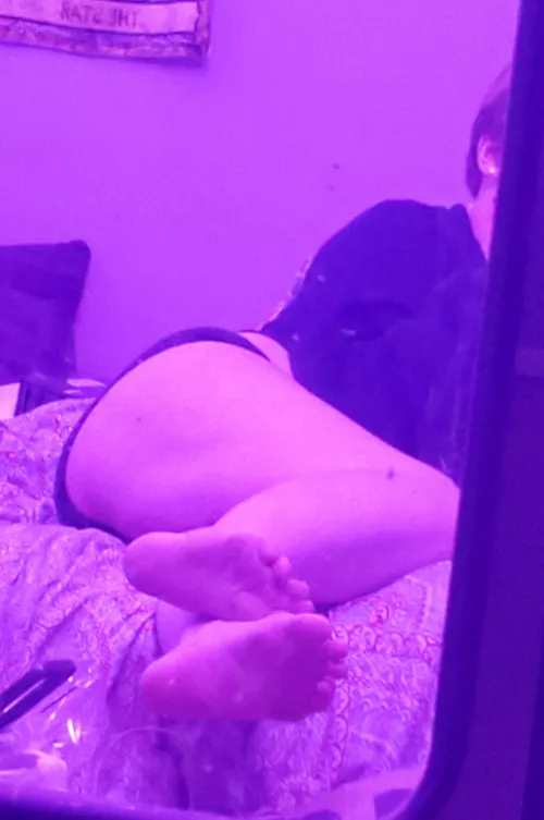 Give my soles a little kiss, and maybe my ass while you're at it? ❤ by Squishy_Squidsy