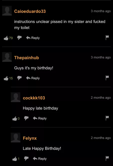 Give this man a happy late birthday by Usernameplease-