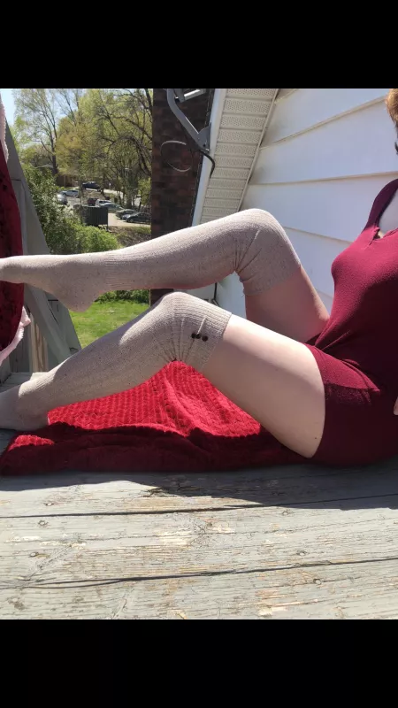 Giving my neighbors a show 😘 by TheCosmickittycat