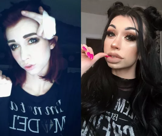 Glowup? Gothup? Im not sure what you would call my transformation by [deleted]