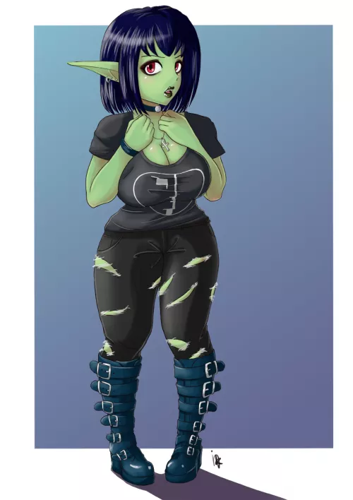 Gobtober Day 7 - Goth by indelible_kink