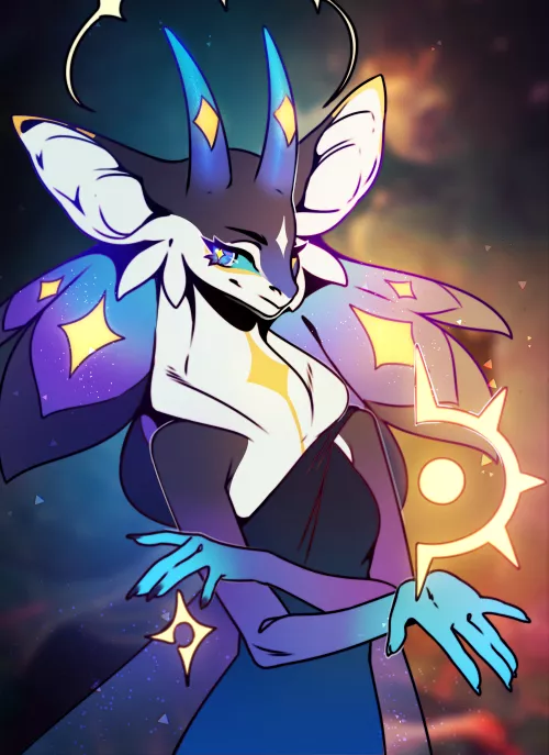 Goddess of the Longest Night (art by me) by CerberaManghas