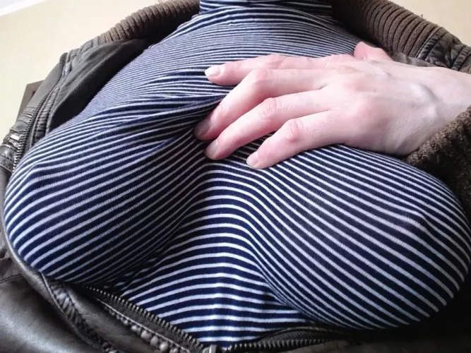 Going for a walk... It's little cold but I don't want to wear a bra. by HellaMaskella