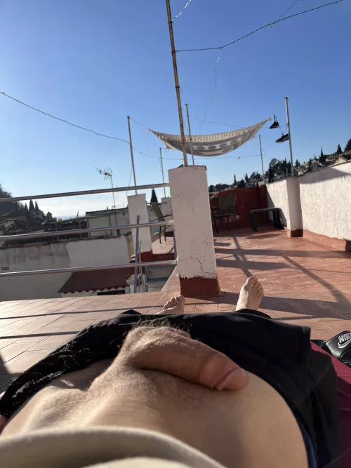 Going for that winter tan ☀️ by brf297