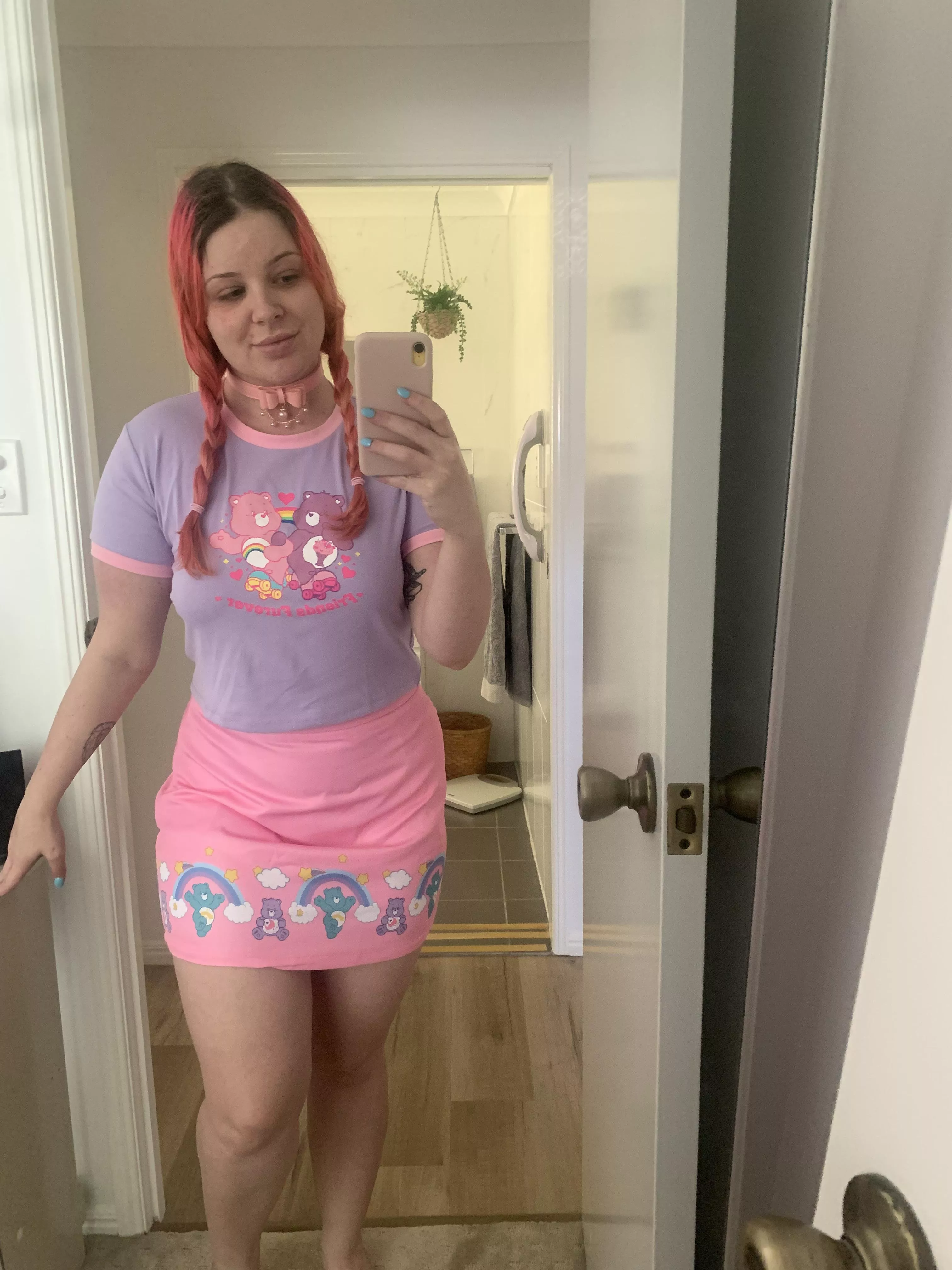 going out for waffles in my all care bear outfit hehe 🌸 posted by isobellie7
