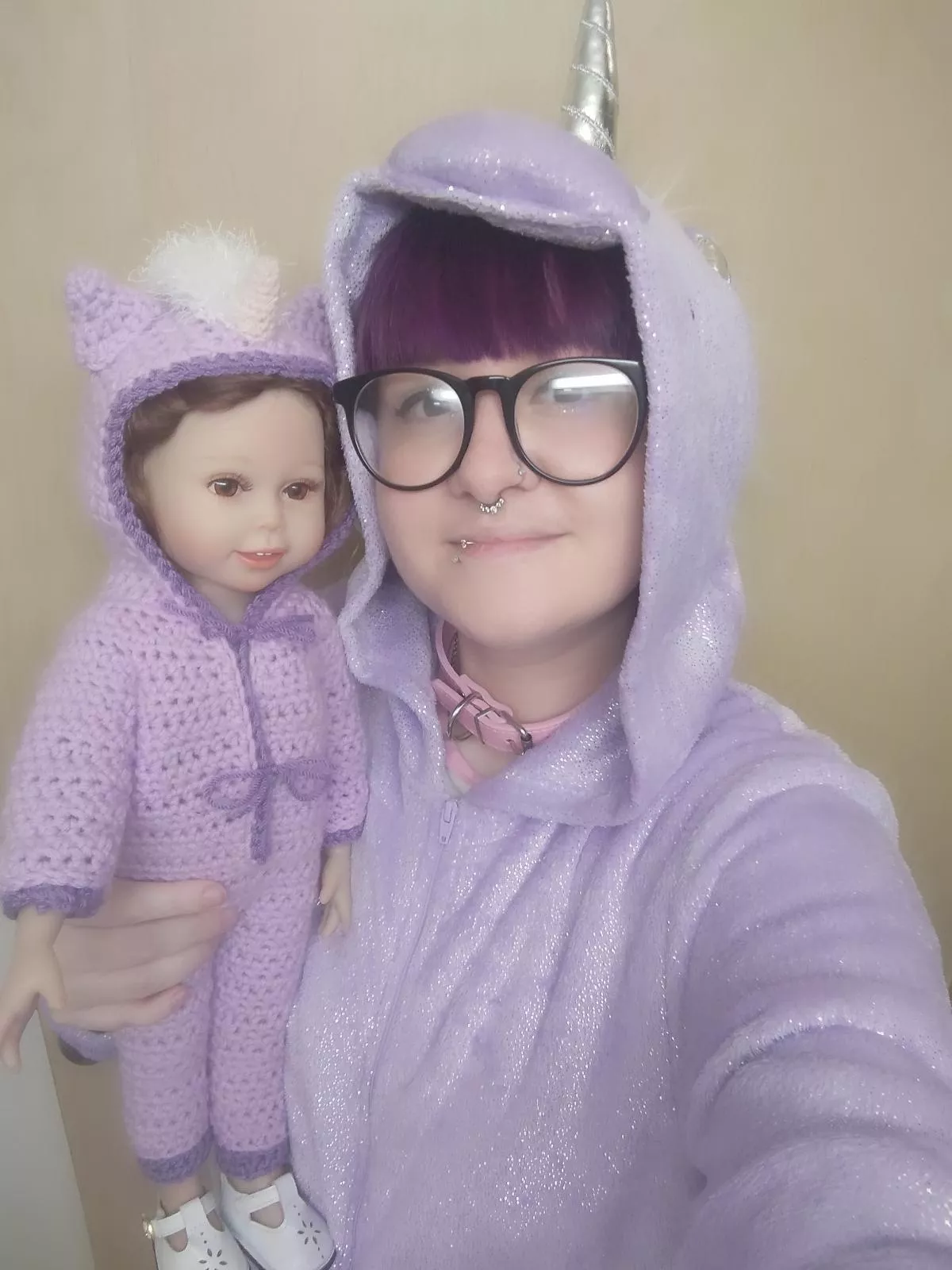 Going to a trunk or treat event tonight! Made my dolly a matching costume 😁 posted by MmmmmPiebaby