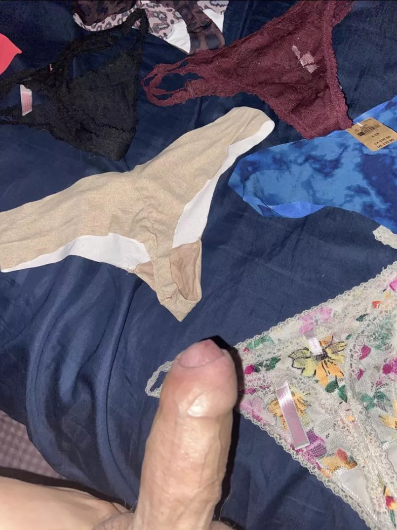 Going to bust a load on these panties (my friends girlfriend) 🤷🏻‍♂️😈 posted by Highfun20