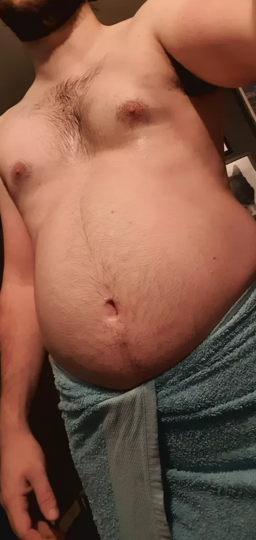 Going to get this belly stuffed with beer, cake and cookies soon. Add me on Snapchat if you want to see the results @gettingbigger90 by ArsGratiaArtiss