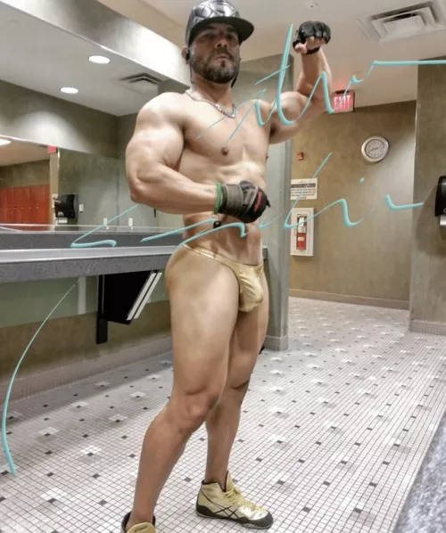 Gold Outfit by gaypicsposter