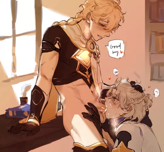 Good boy, Albedo (Genshin Impact) by AlbertMendez442