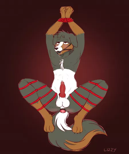 Good boy [M] (art by me!) by lizzy_punkfox