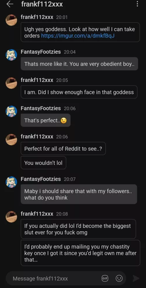 Good Boy! Willing to do anything....Who's more eager than him? by FantasyFootzies