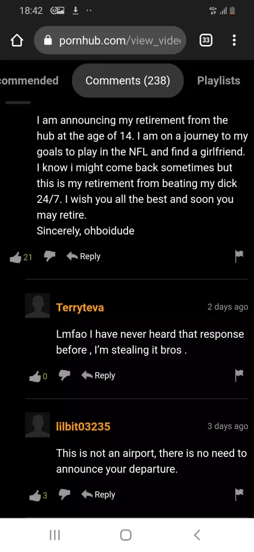 Good for him posted by colgate667