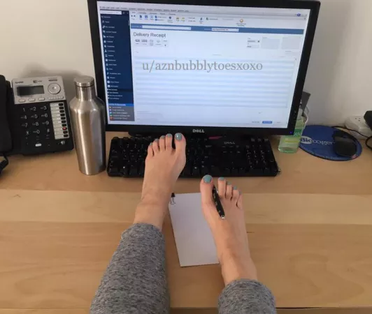 Good morning, let me write down what time you’ll be worshipping my feet! 😇 by aznbubblytoesxoxo