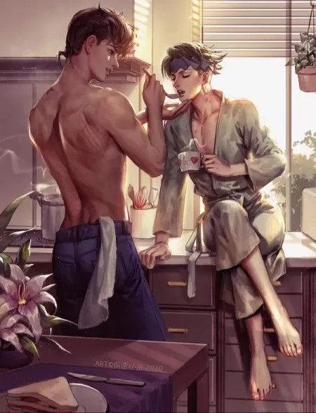 Good morning, my sweet (Jojo's Bizarre Adventure) by AlbertMendez442