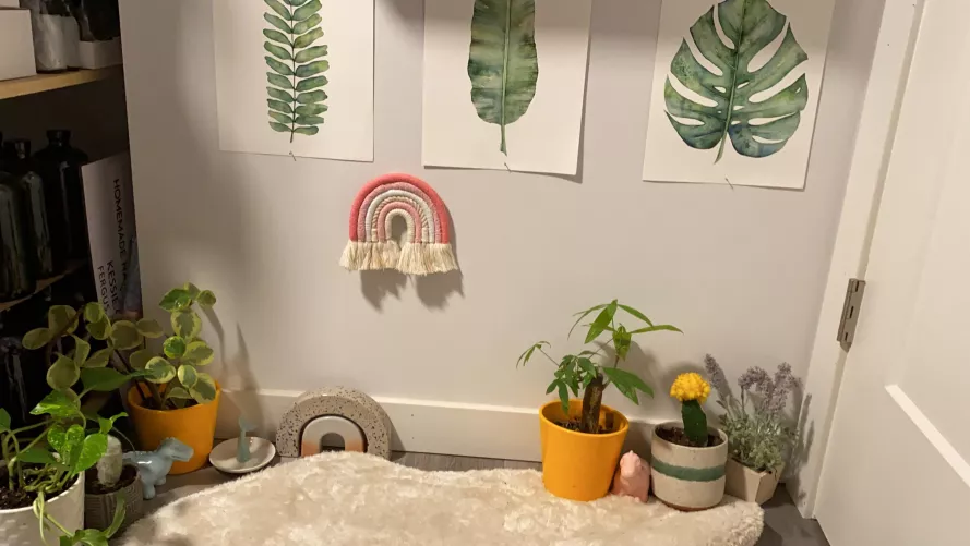 Good spot for a human puppy to curl up after a session— *puppy play* 🐶 by goddesssamlotts