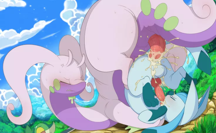 Goodra x Glaceon (tricksta) by user72538