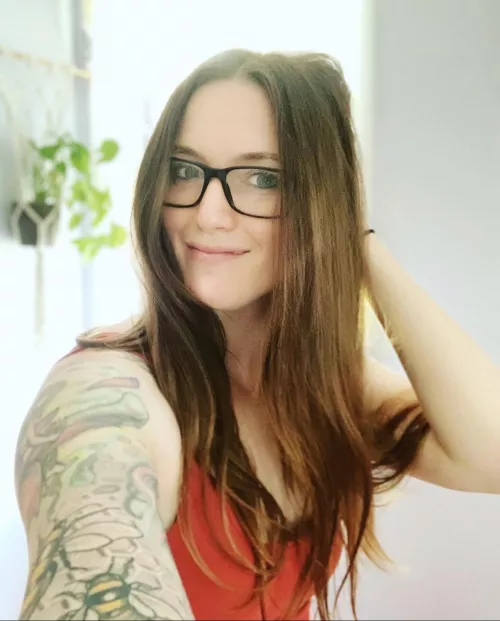 Gorgeous redhead with glasses by Rudeawakening42