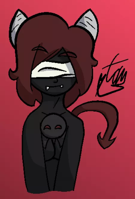 Got a drawing tablet so I made a cute by 74mmy