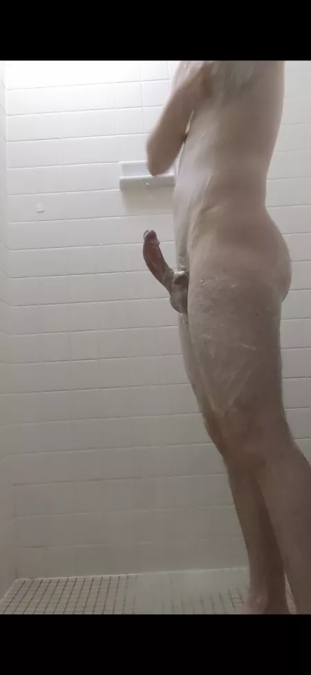 Got a little hard in the shower. What you think? by No-Swordfish7015