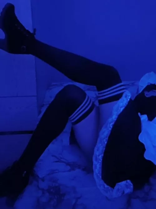 Got a maid outfit recently, friends told me to show the world my legs so here you guys go! by PoliceFemboy