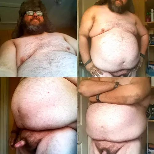 Got a message about how I was fat and disgusting and didn't need to be posting pictures of myself.WELL here is my response to that negatively. Look at me I'm a big beautiful man with a small dick and I'm PROUD OF IT so to those who want to body shame  by shortfatguy84