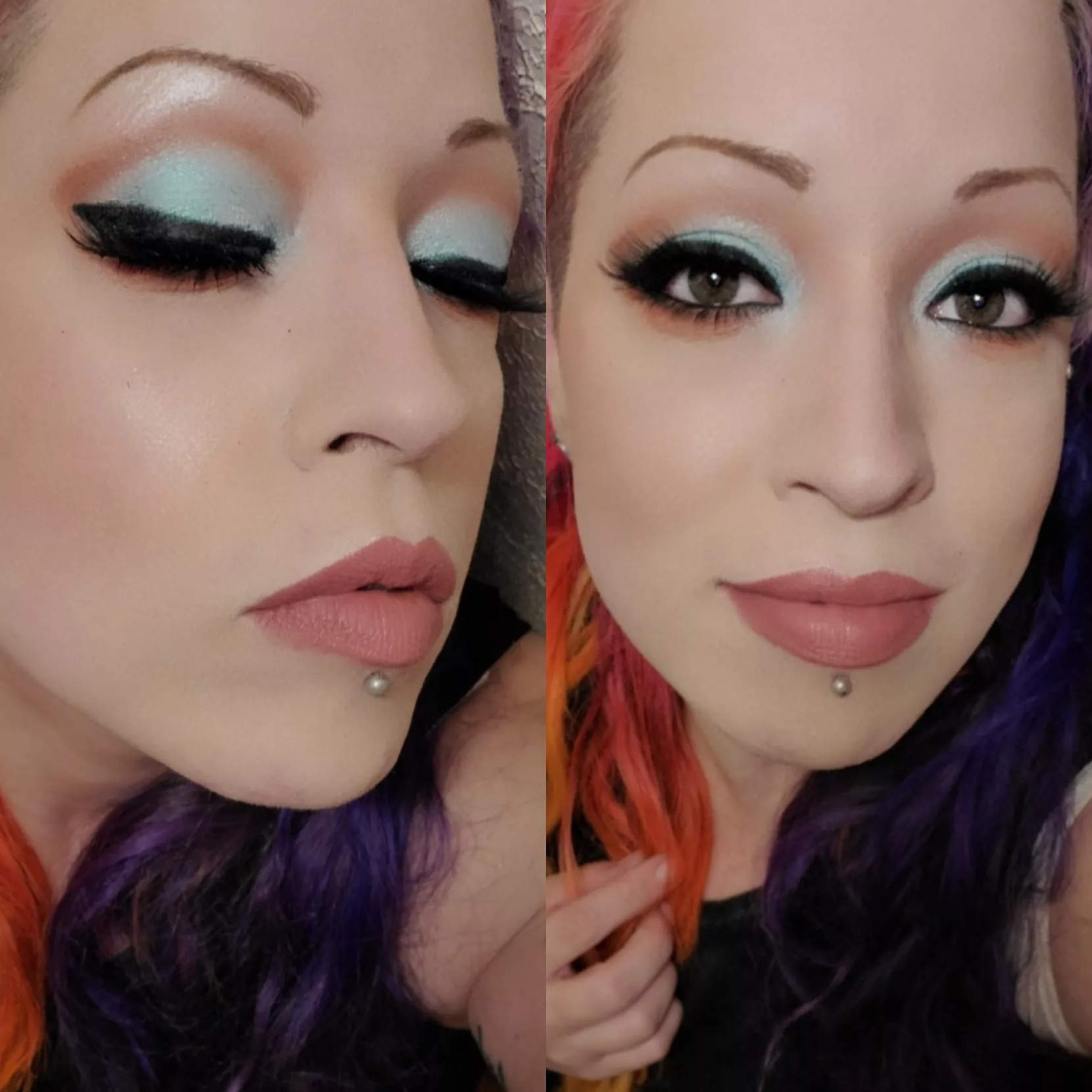 Got a new eye shadow palette in today and I couldn't wait to use it and share 😘 posted by lilmistressfluffy