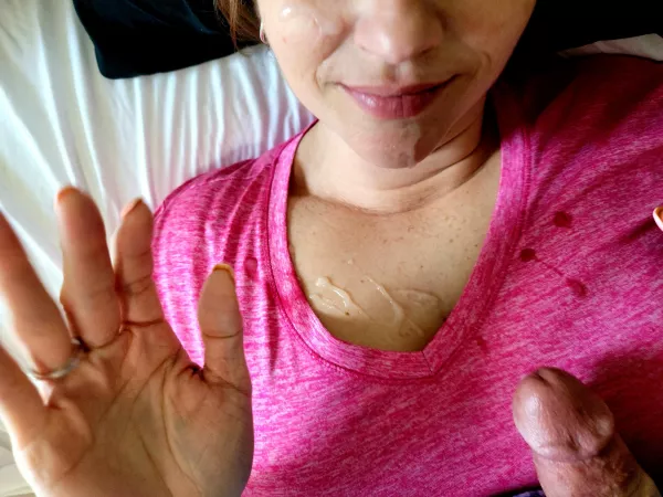 Got a surprise facial after getting my face fucked. The vid is amazing. by Angelmoon77