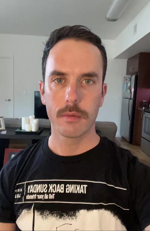 Got bored and decided to give the ‘stache a try by HomosexualAgenda23