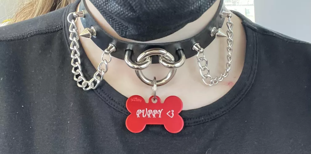 got collared by daddy today!!! so so pretty <3 by beanie_brat