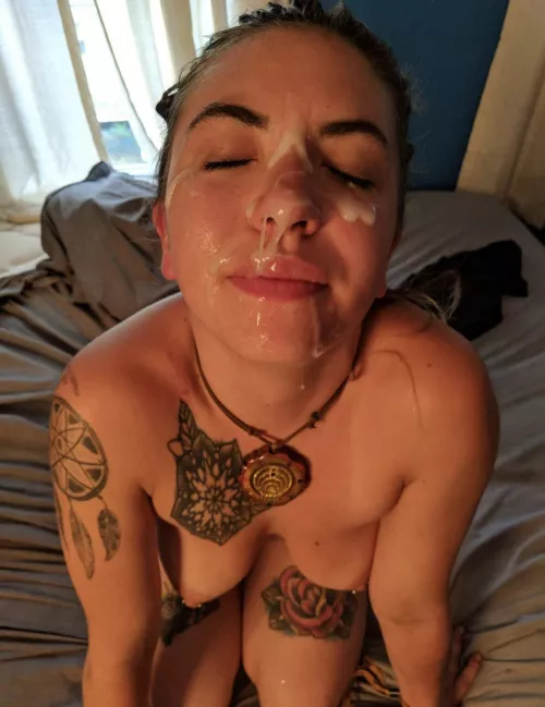 got covered in cum this morning
