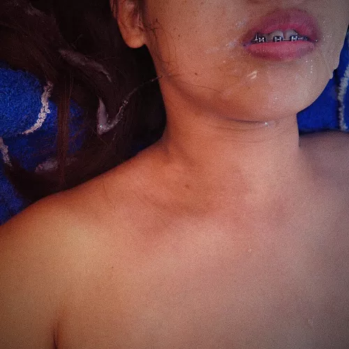 Got cum on my braceface 😬 by mouse_and_snout