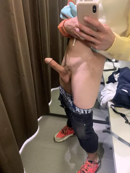 Got hard trying on clothes today at Zara by DifferenceFun4343