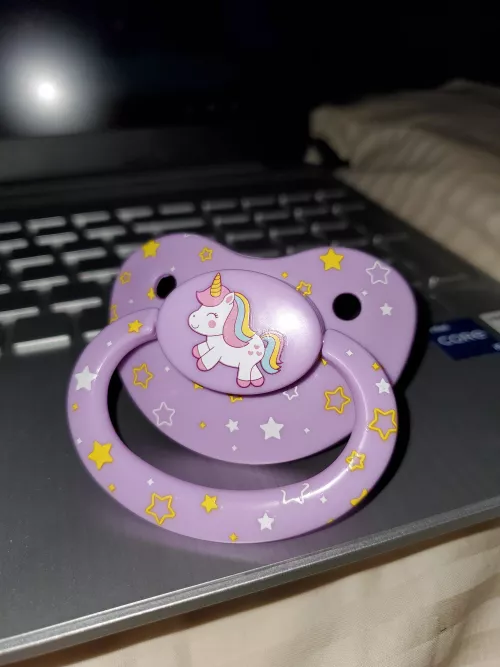 Got my first binky/pacifier a few days ago! by throwaway529378