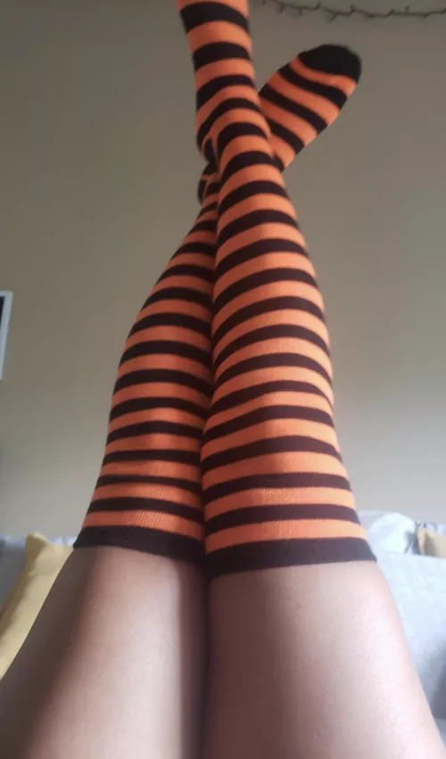 🧡💀Got myself some spooky socks💀🧡 by Assthetically_sexy