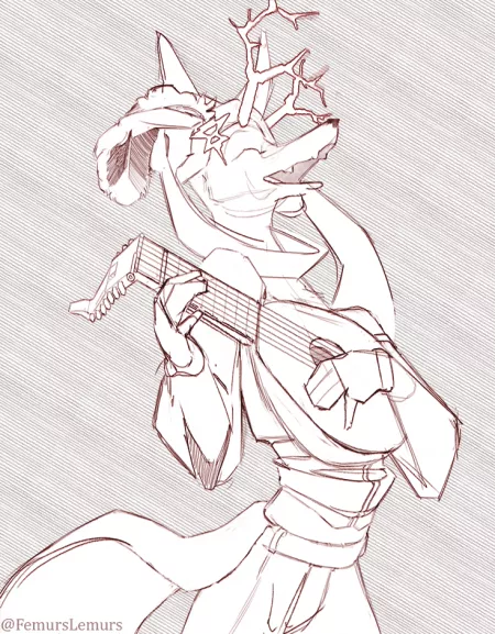 Got some bardic inspiration and sketched this by femurslemurs