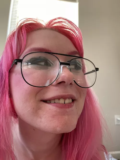 Got some cum on my glasses ;) wanna add some more? by flowergoddess28