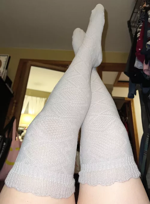 Got some new stockings to boost my mood 😌❤️ do you like them? by awesomekitty420