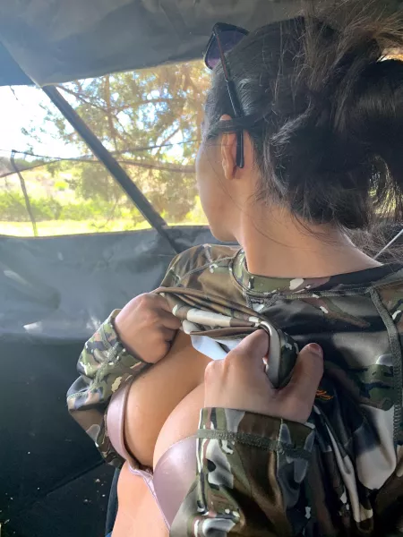 Got the blind set up for turkey season!😍 by Jasminesbutterfly