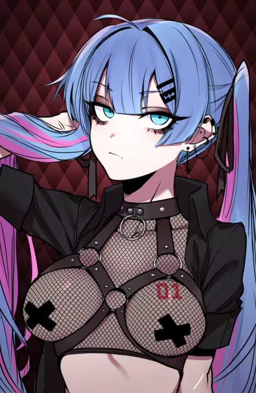 Goth Miku by Henthigh_Senpai