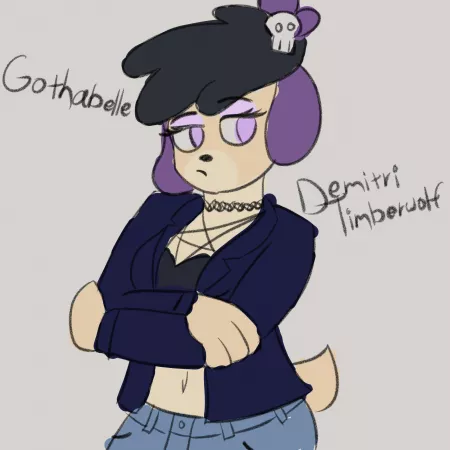 Gothabelle sketch by me! by The_Timberwolf