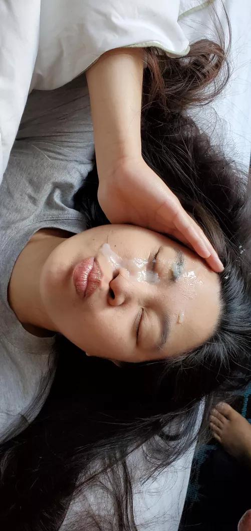 Gotta blast! Thick facial in the eye (oc) by Blasto504