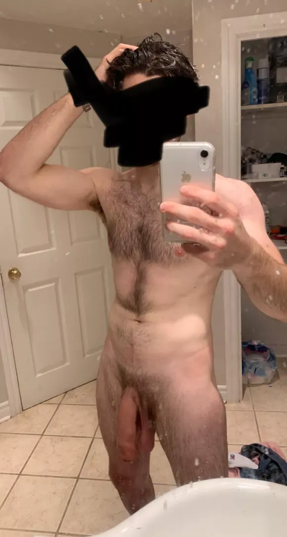 Gotta love that post-shower hang posted by BigMrGruff