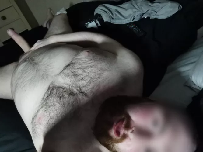 Grab me by my chest hairs and ride me by Grizzly-Red-Beard