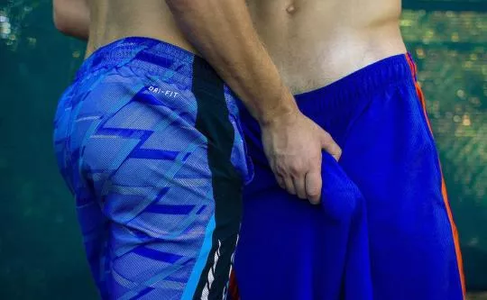 Grabbing his hard dick posted by menareamazing