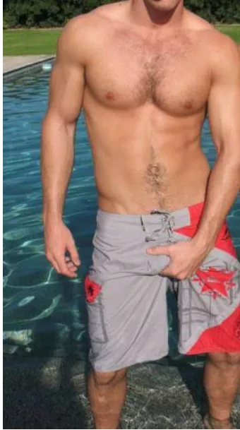 Grabbing through his board shorts posted by menareamazing