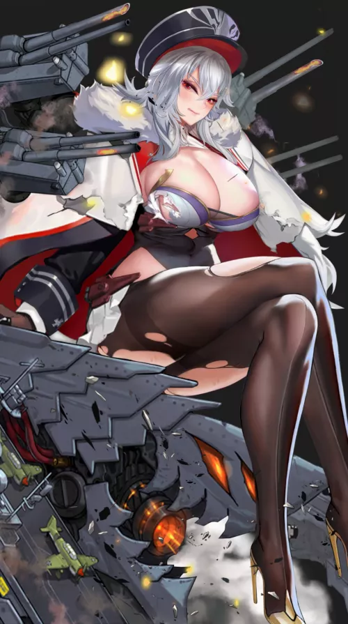 Graf Zeppelin [Azur Lane] by CheetahSperm18