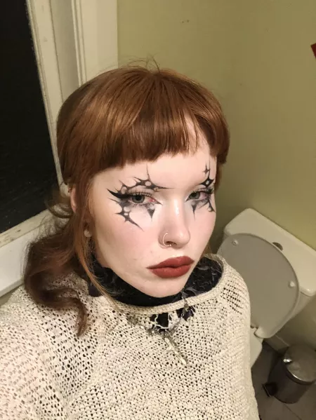 graphic liner inspired by my own painting by stunnnedmullet